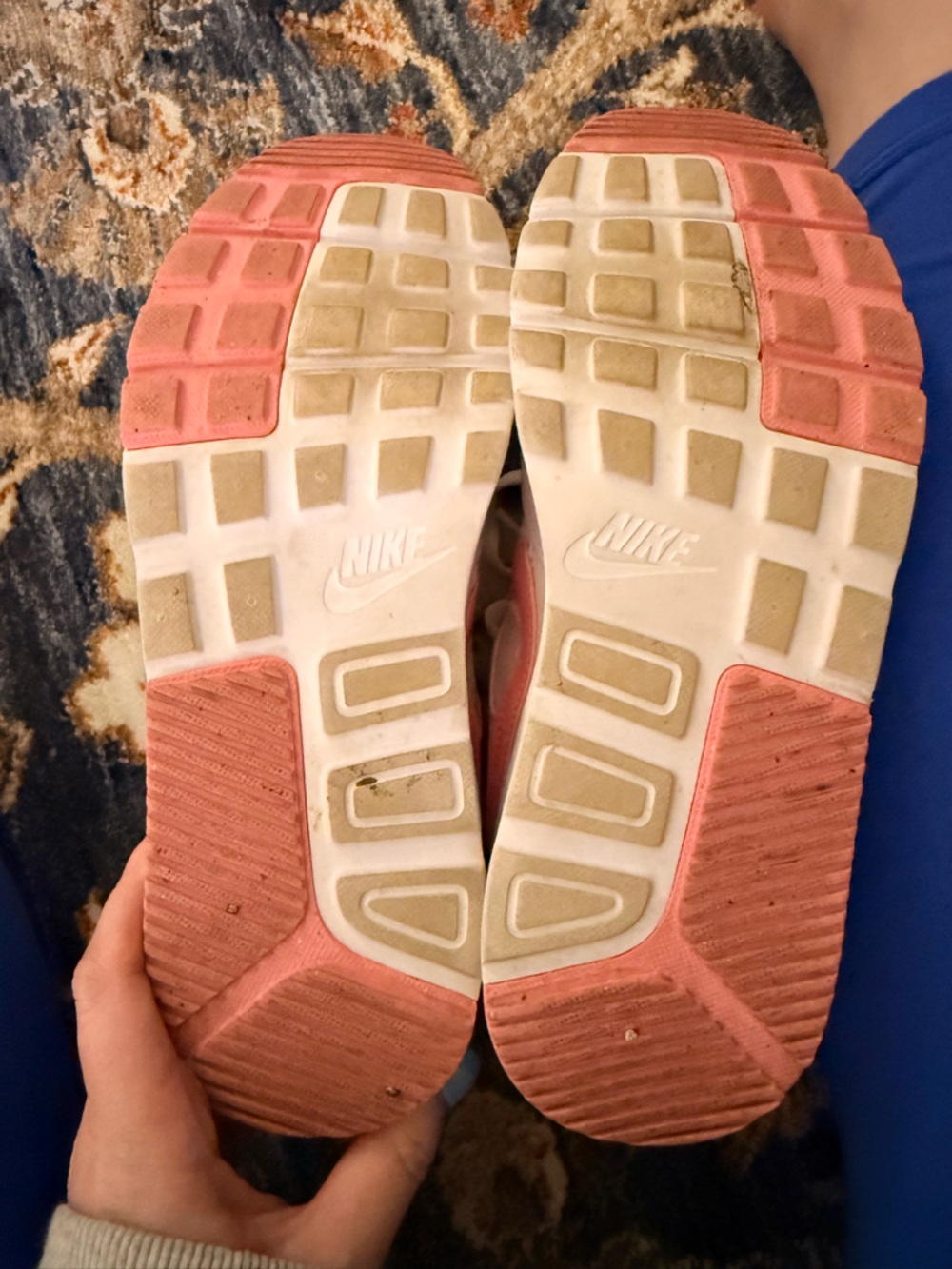 Nike White and Pink Women's Casual Sneakers - Picture 4 of 4